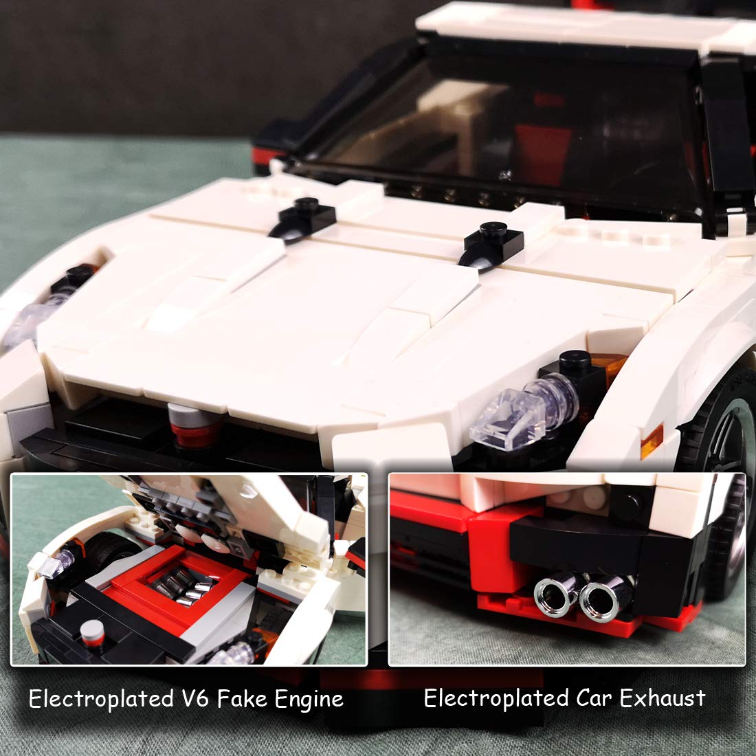 プレイモービル レースカー　スポーツカー　ガレージセット Amazon.co.jp: Nifeliz ミニスポーツレースカー GTRS MOC